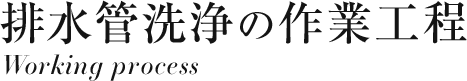 排水管洗浄の作業工程